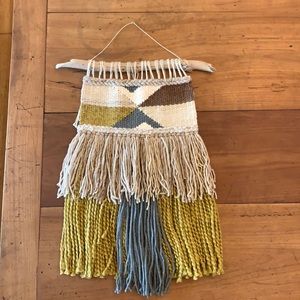 Woven wall hanging
